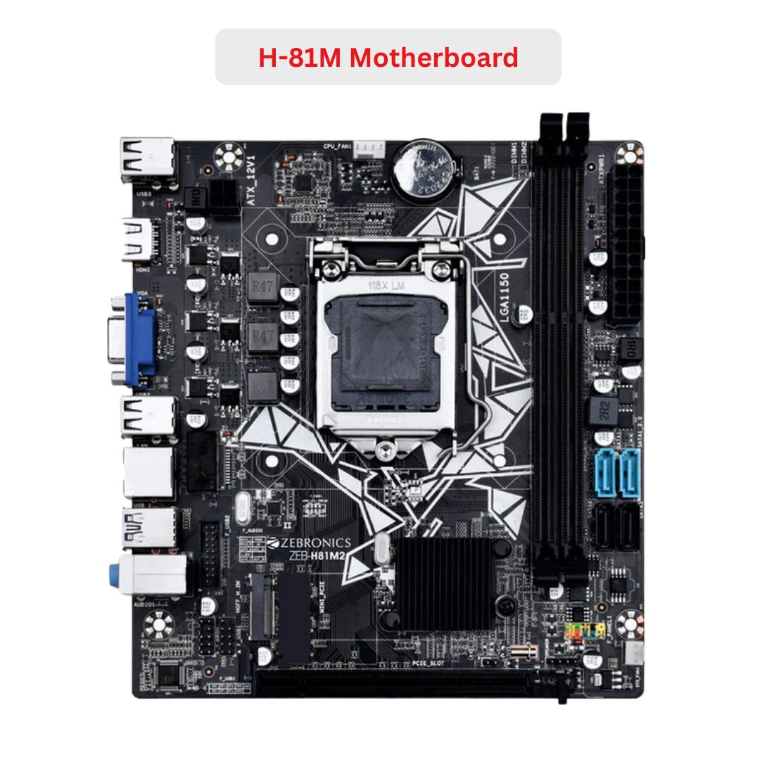 New ZEBRONICS Computer i-3 Complete Desktop Setup (CPU + Monitor + Keyboard + Mouse - Full Setup)